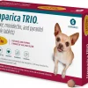 Simparica Trio Chewable Tablet for Dogs, 2.8-5.5 lbs, (Gold Box)